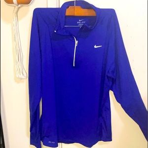 Nike long sleeve quarter zip workout top